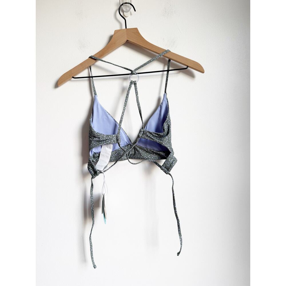NWT PRANA Womens La Plata & Elina Bikini Swim Set Army Spots Green Medium - Picture 6 of 11